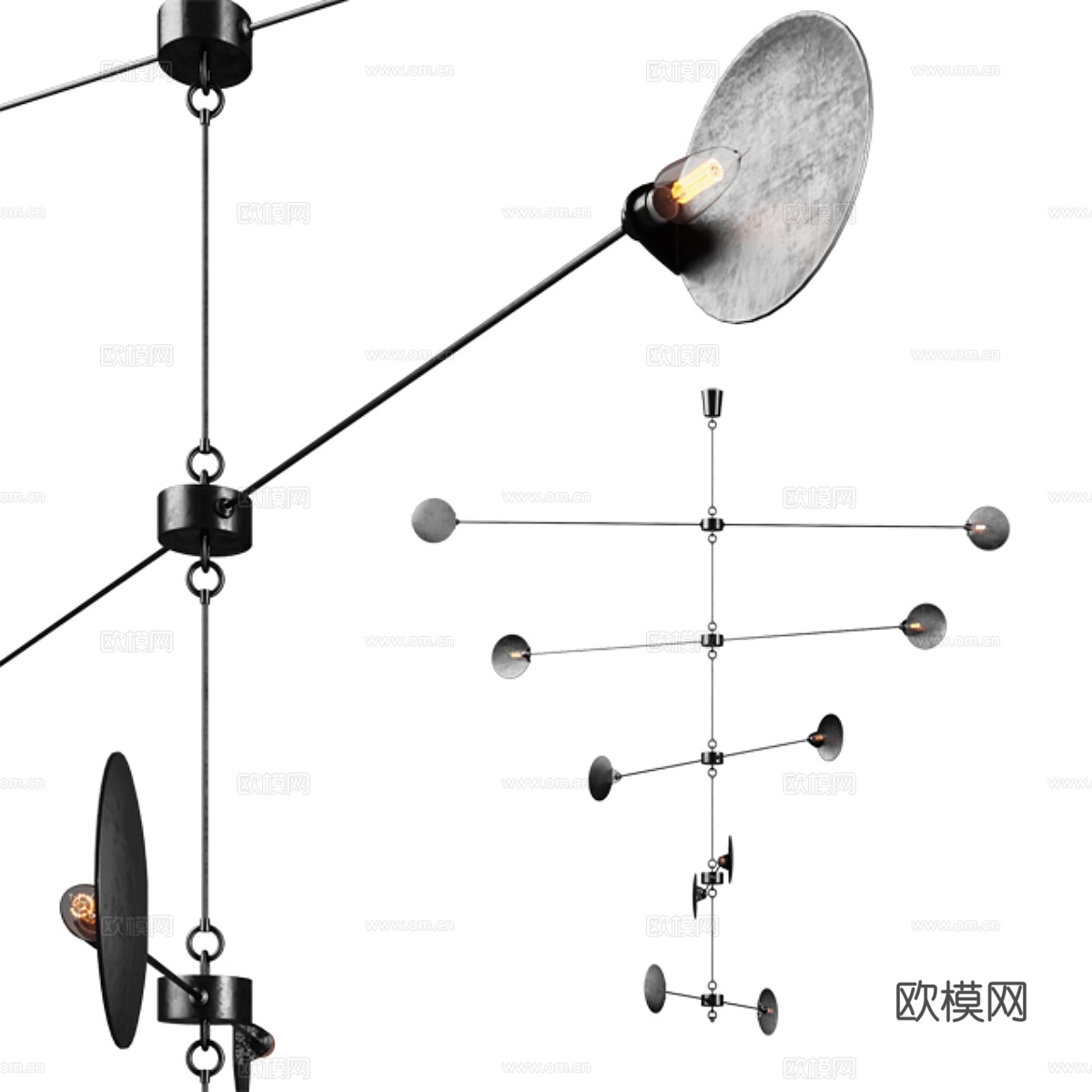 何塞·埃斯特维斯移动吊灯3d模型下载