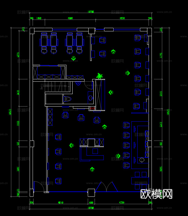 16套美容美发店施工图2026最新整理合集cad施工图