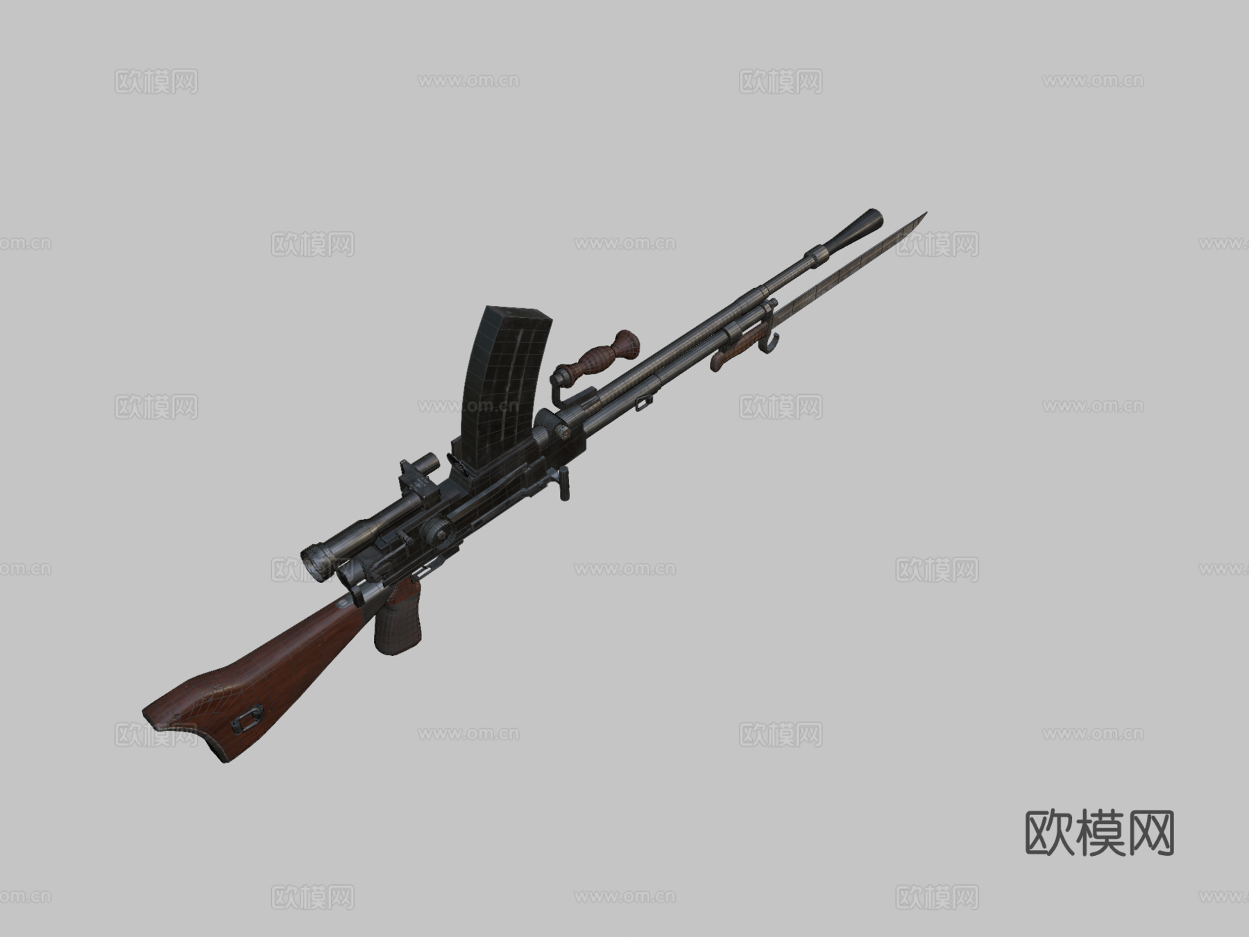 九九式3d模型下载（渲染图2）