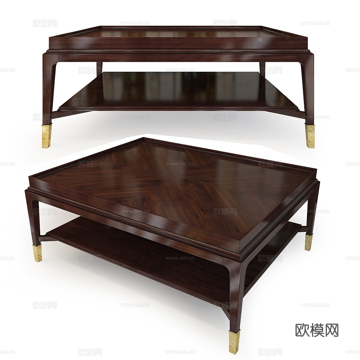 鸡尾酒桌 Bridgeton 鸡尾酒桌。世纪。3d模型下载