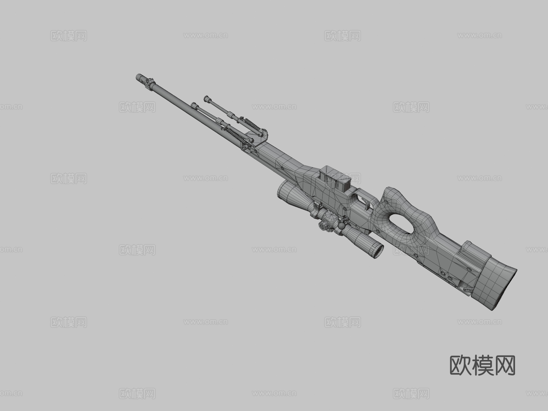 AWP导火索3d模型下载（渲染图3）