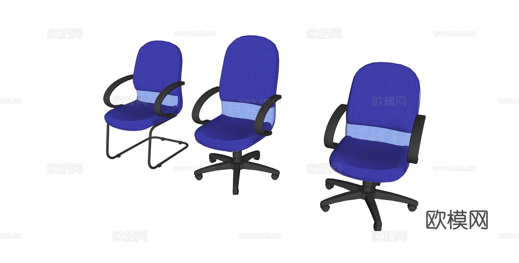 办公椅 办公家具su模型下载