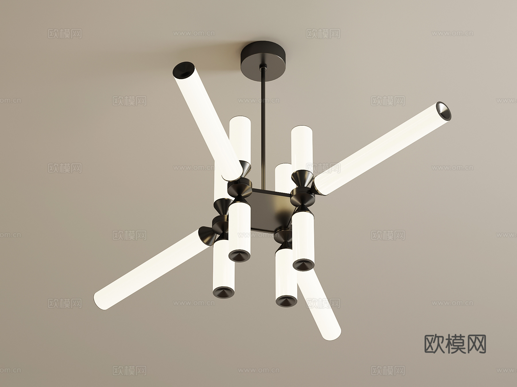 现代意式吊灯su模型