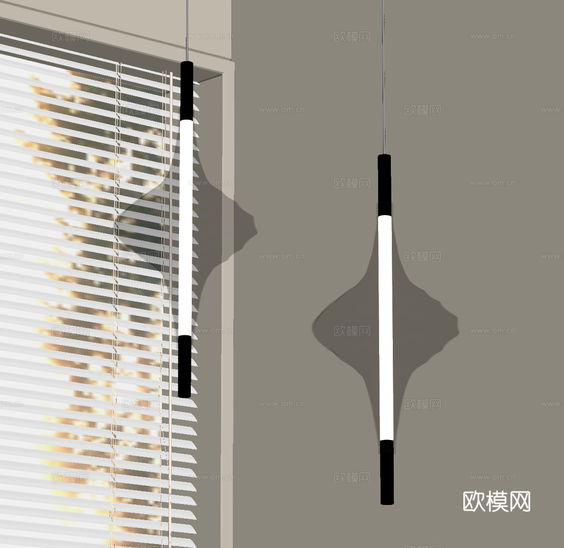 现代轻奢吊灯 玻璃吊灯su模型