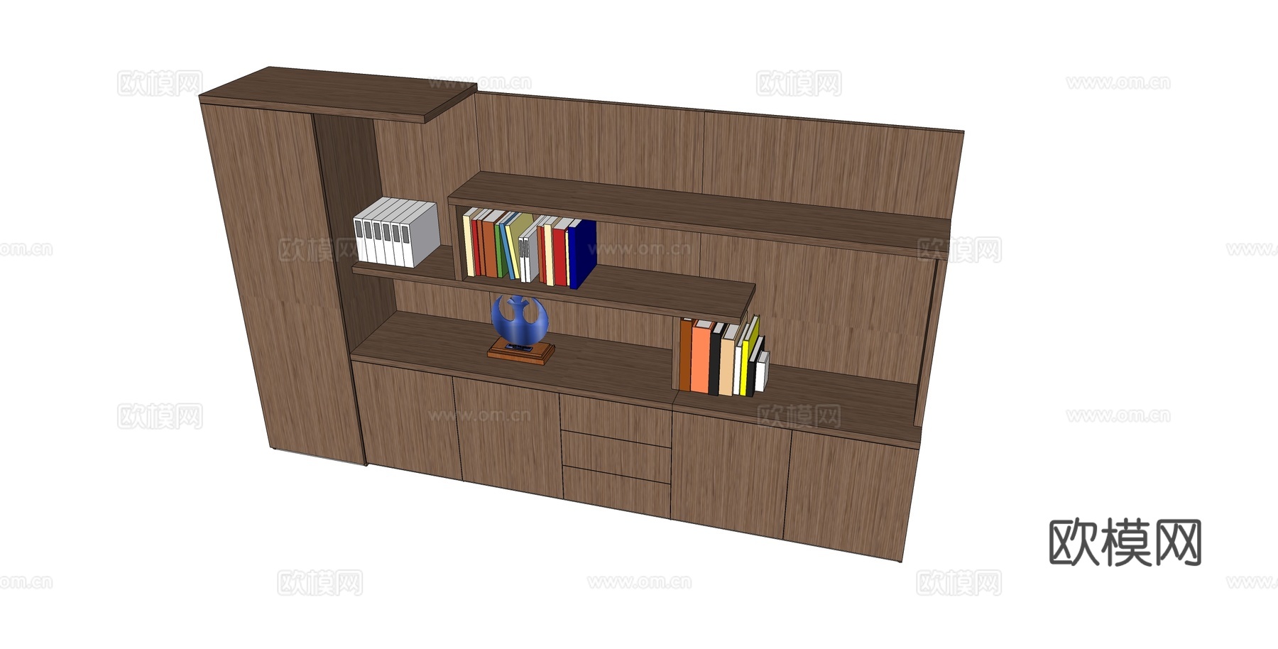 文件柜 办公家具su模型下载