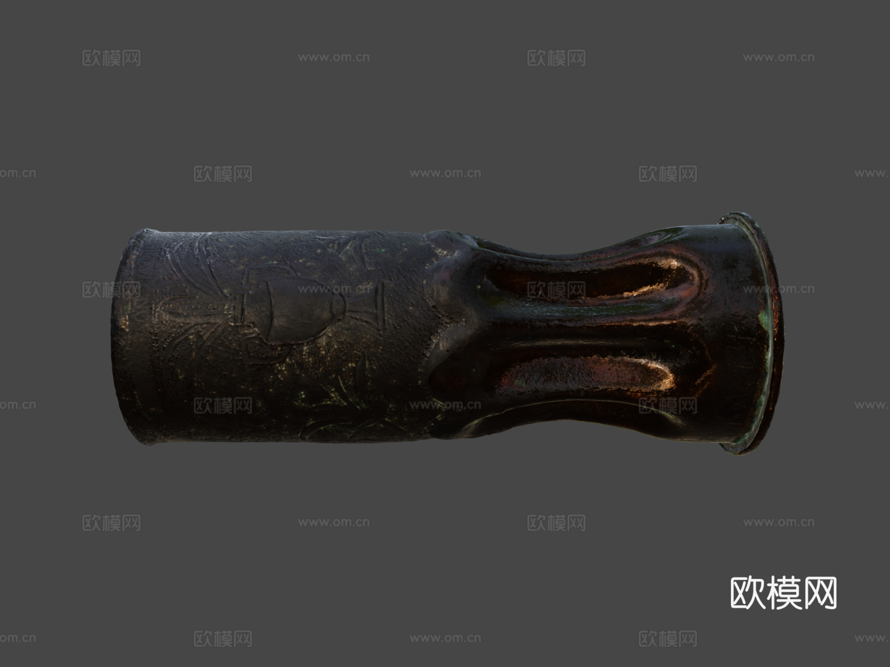 战壕艺术装饰炮弹1915年3d模型下载（渲染图5）