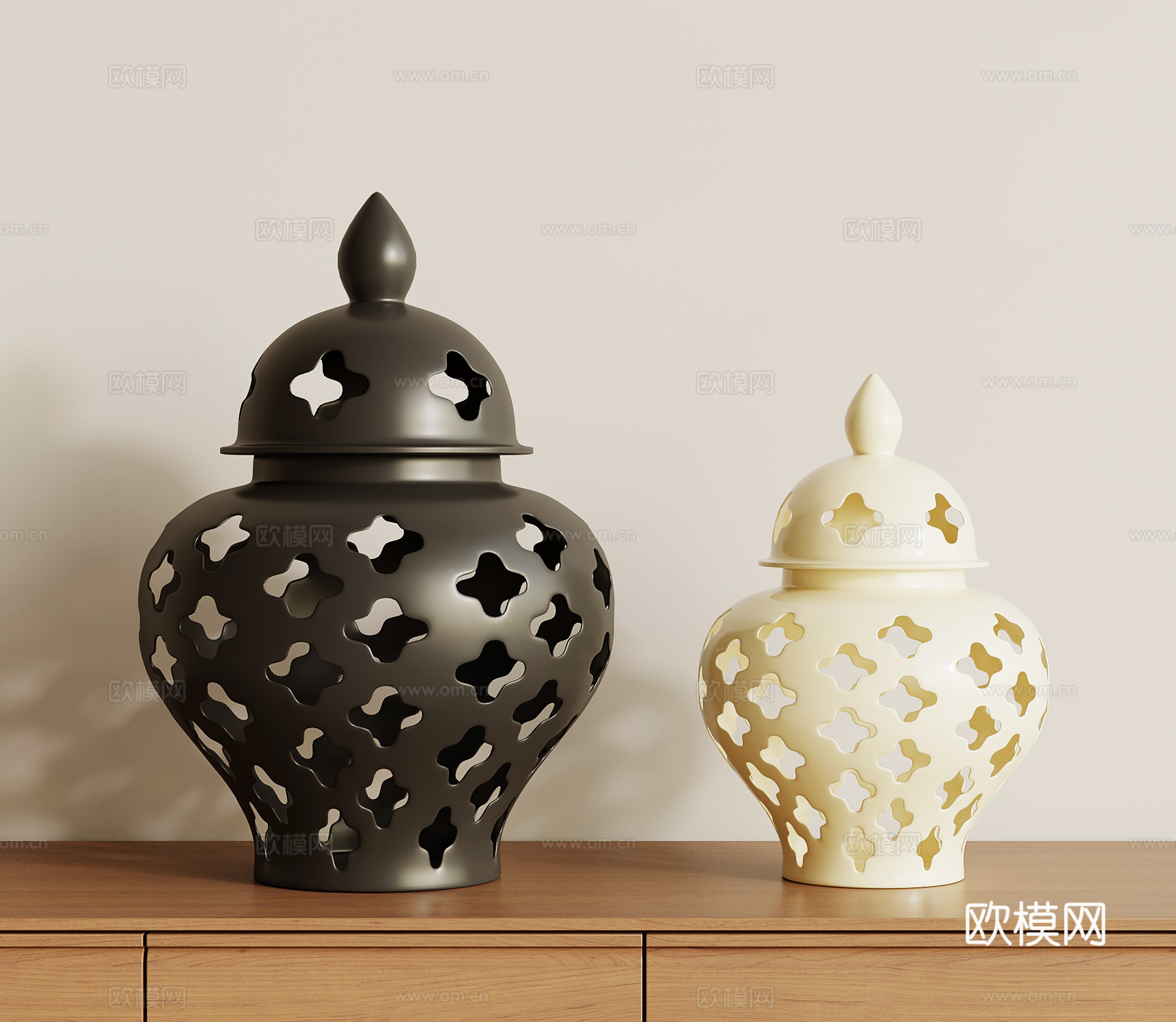 现代罐子 瓶子su模型