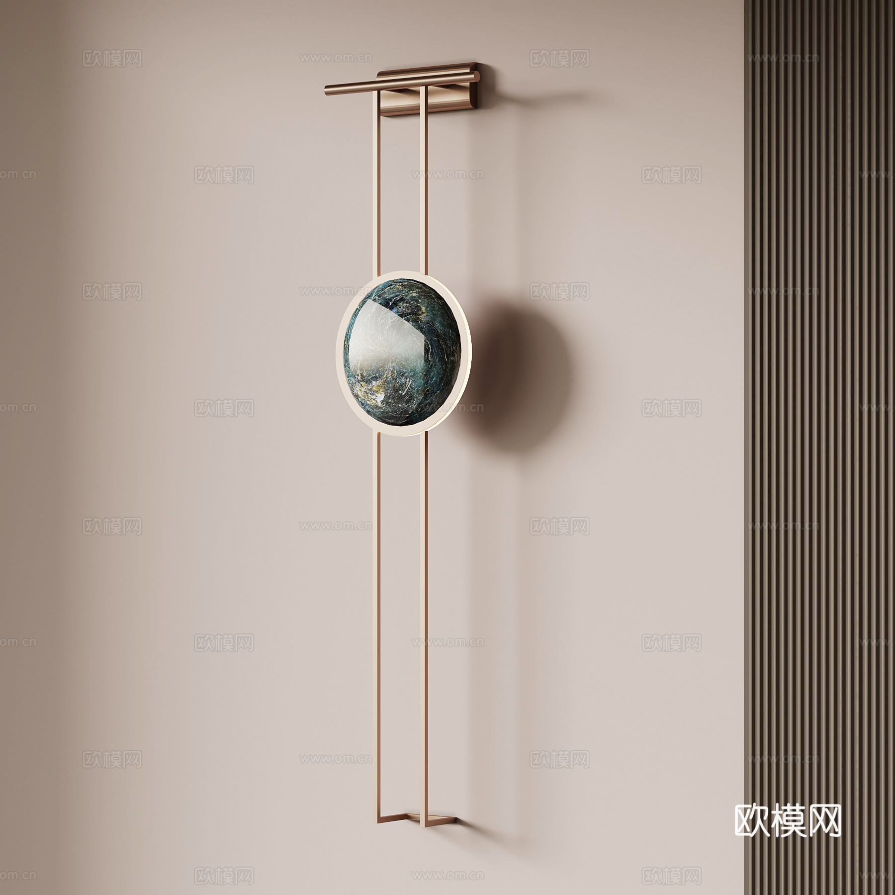 现代意式壁灯su模型