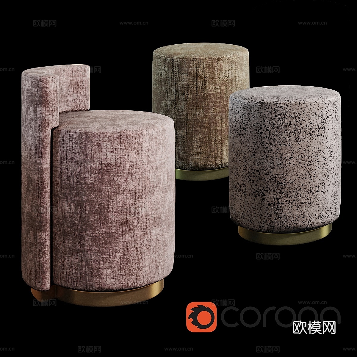 Gran Duca_脚凳3d模型下载