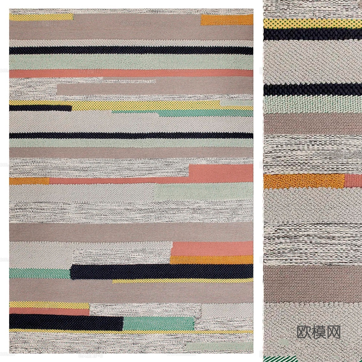 宜家Bronden地毯3d模型下载