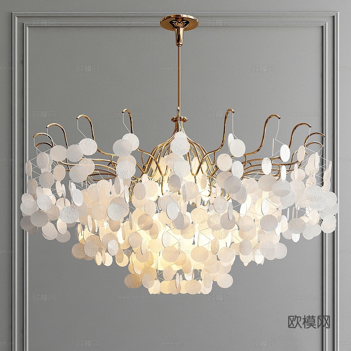 装饰吊灯 - LL0083d模型下载