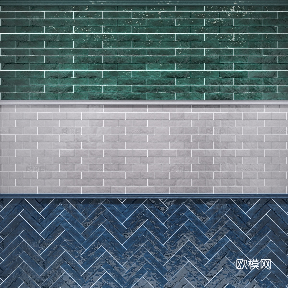 瓷砖套装23d模型下载