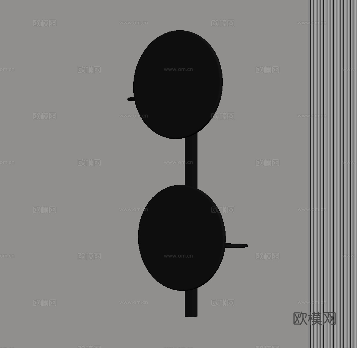 现代意式壁灯su模型