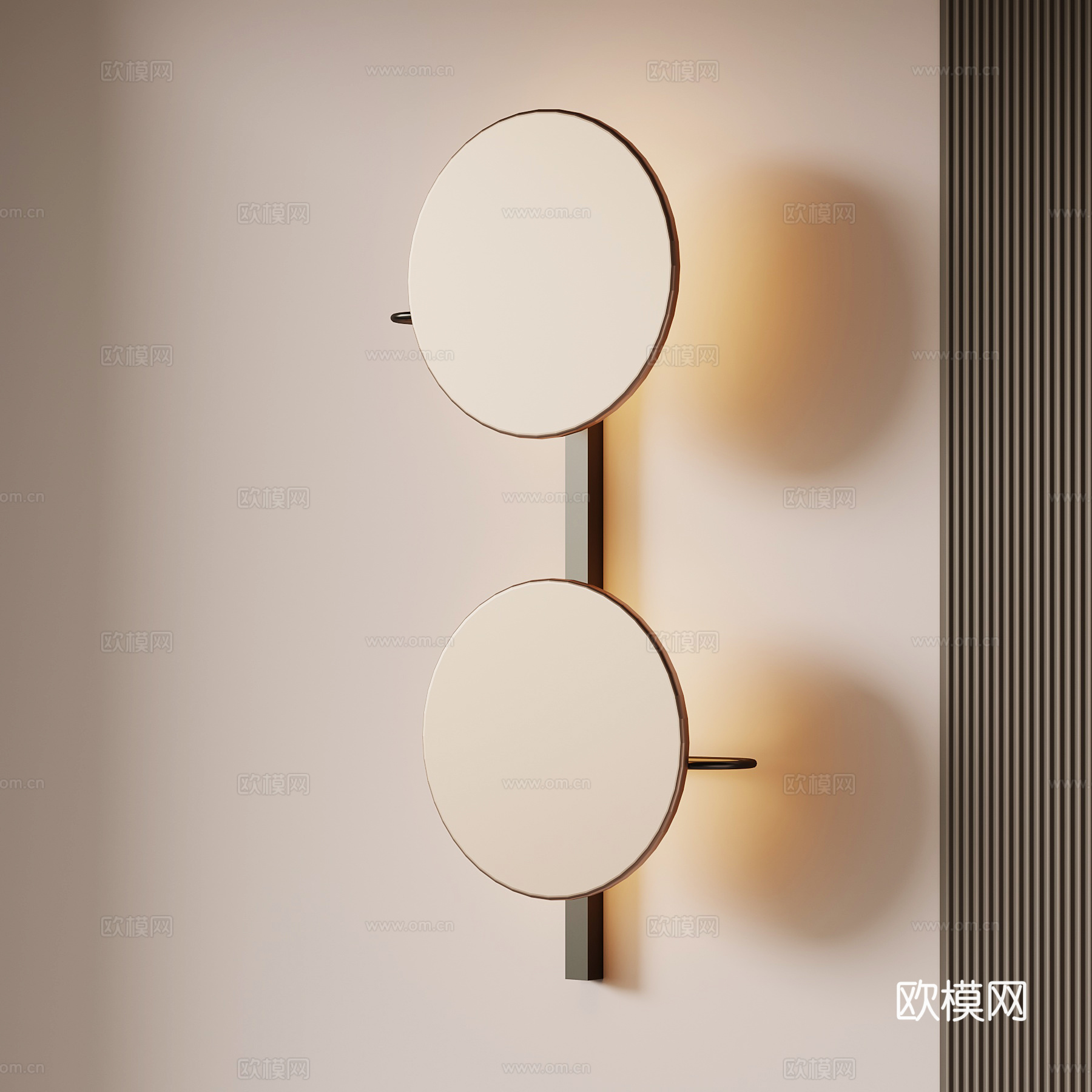 现代意式壁灯su模型