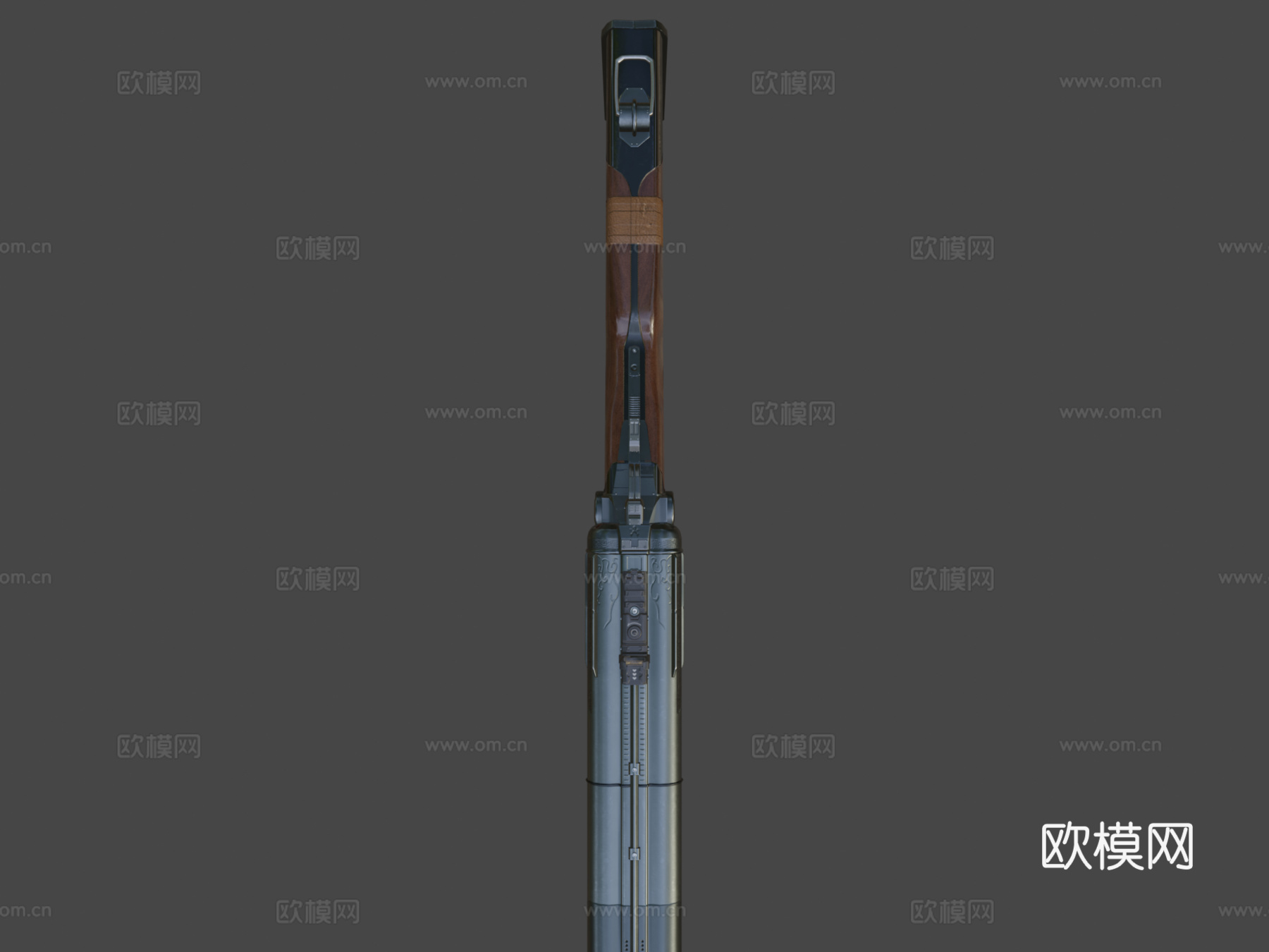双管霰弹枪3d模型下载（渲染图8）