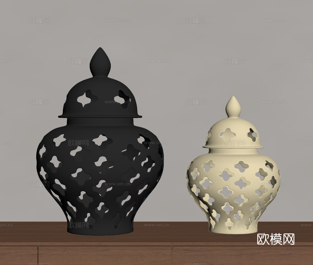 现代罐子 瓶子su模型