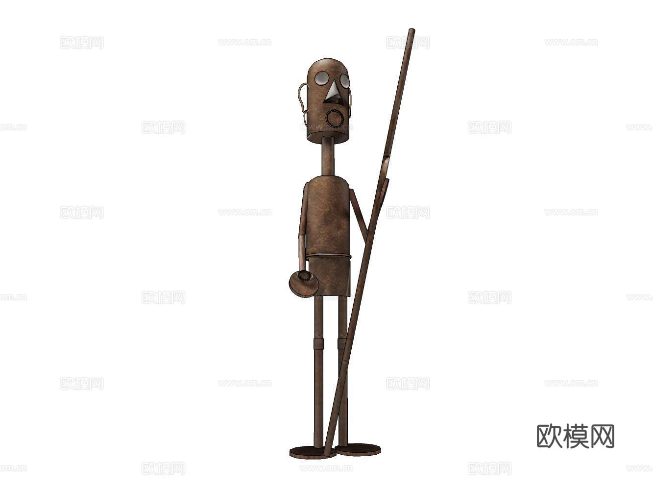 茶几沙发休闲椅摆件su模型