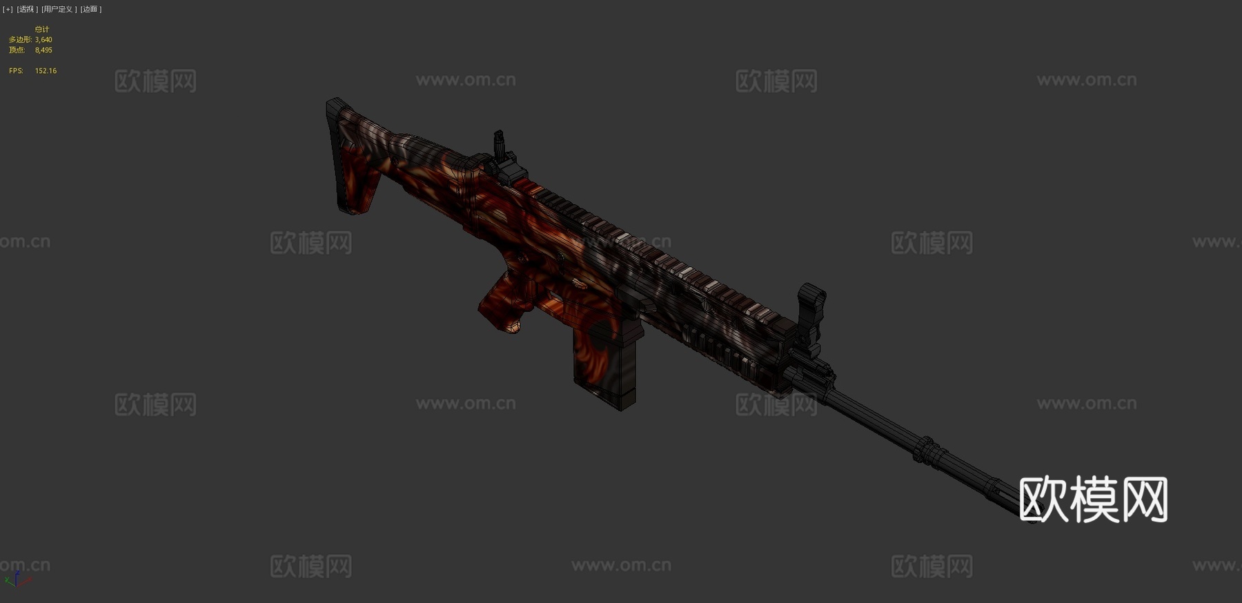 SCAR释放的野兽3d模型下载（渲染图4）