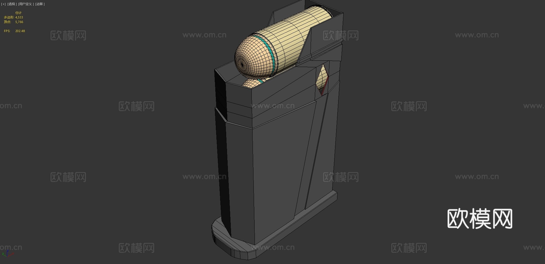 未来弹匣3d模型下载（渲染图4）