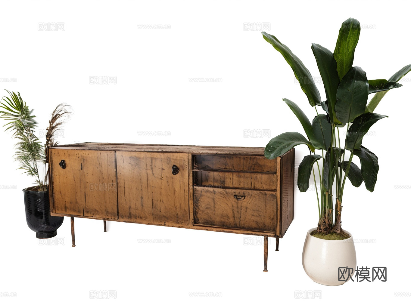 沙发休闲椅茶几su模型