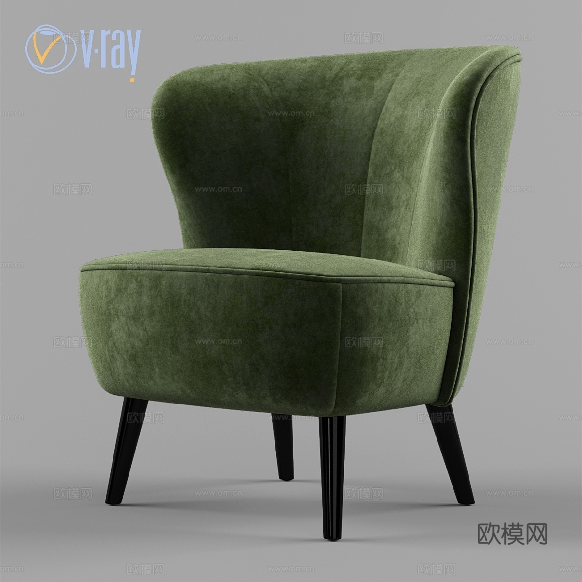 深屋。利物浦椅。3d模型下载