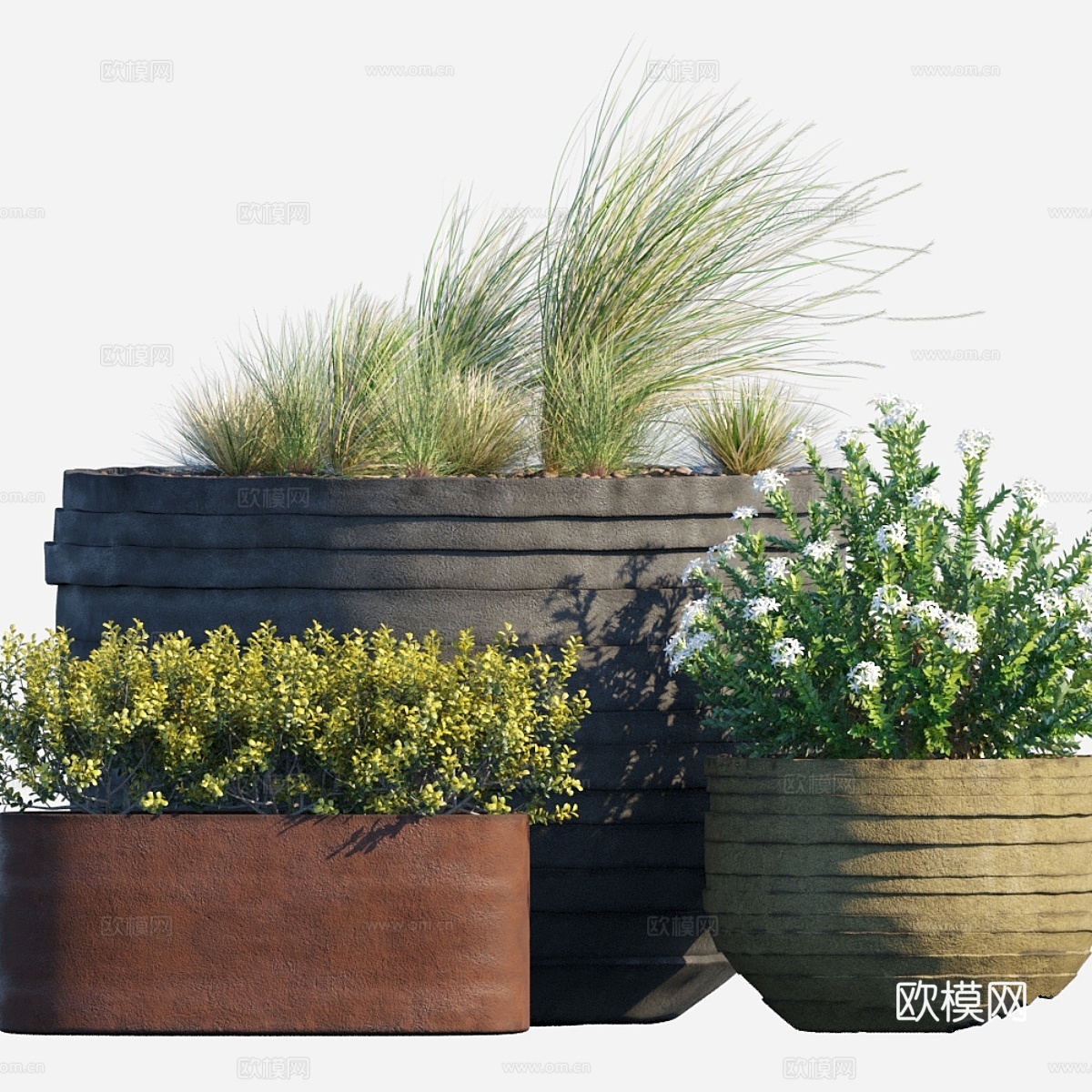 户外套装63d模型下载