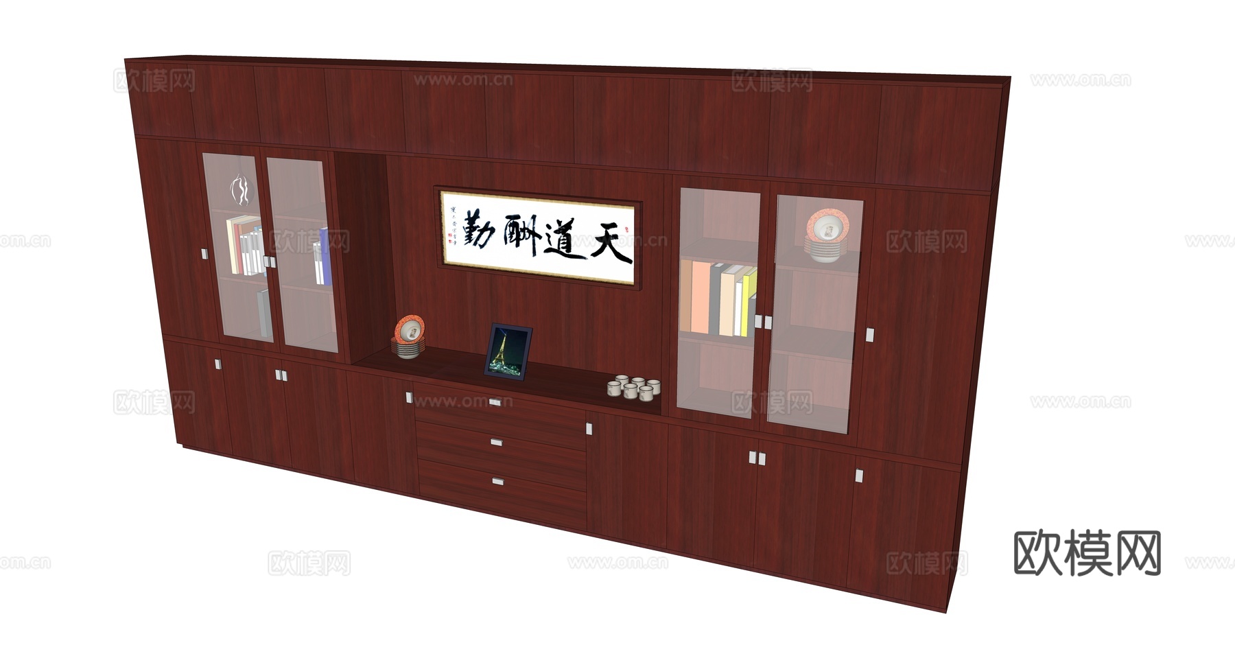 文件柜 办公家具su模型下载