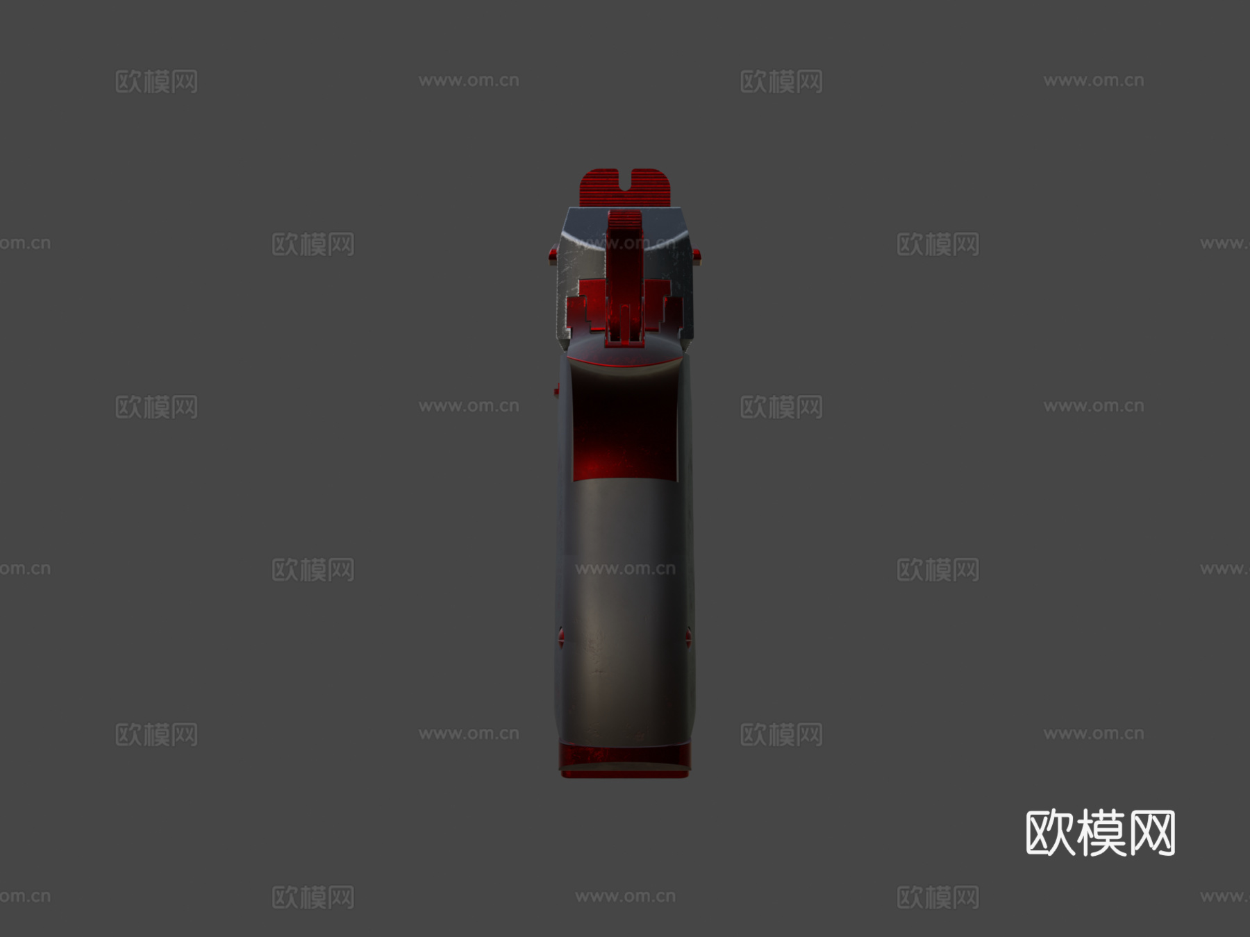 沙漠之鹰L5黑色3d模型下载（渲染图5）