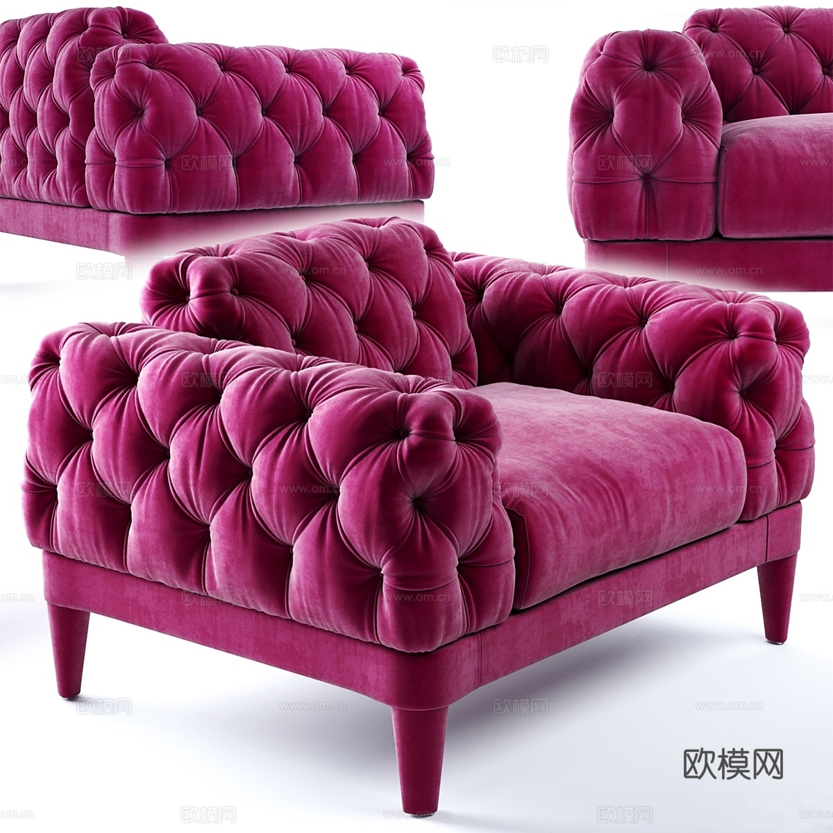 CTS SALOTTI ELLIOT 椅子3d模型下载