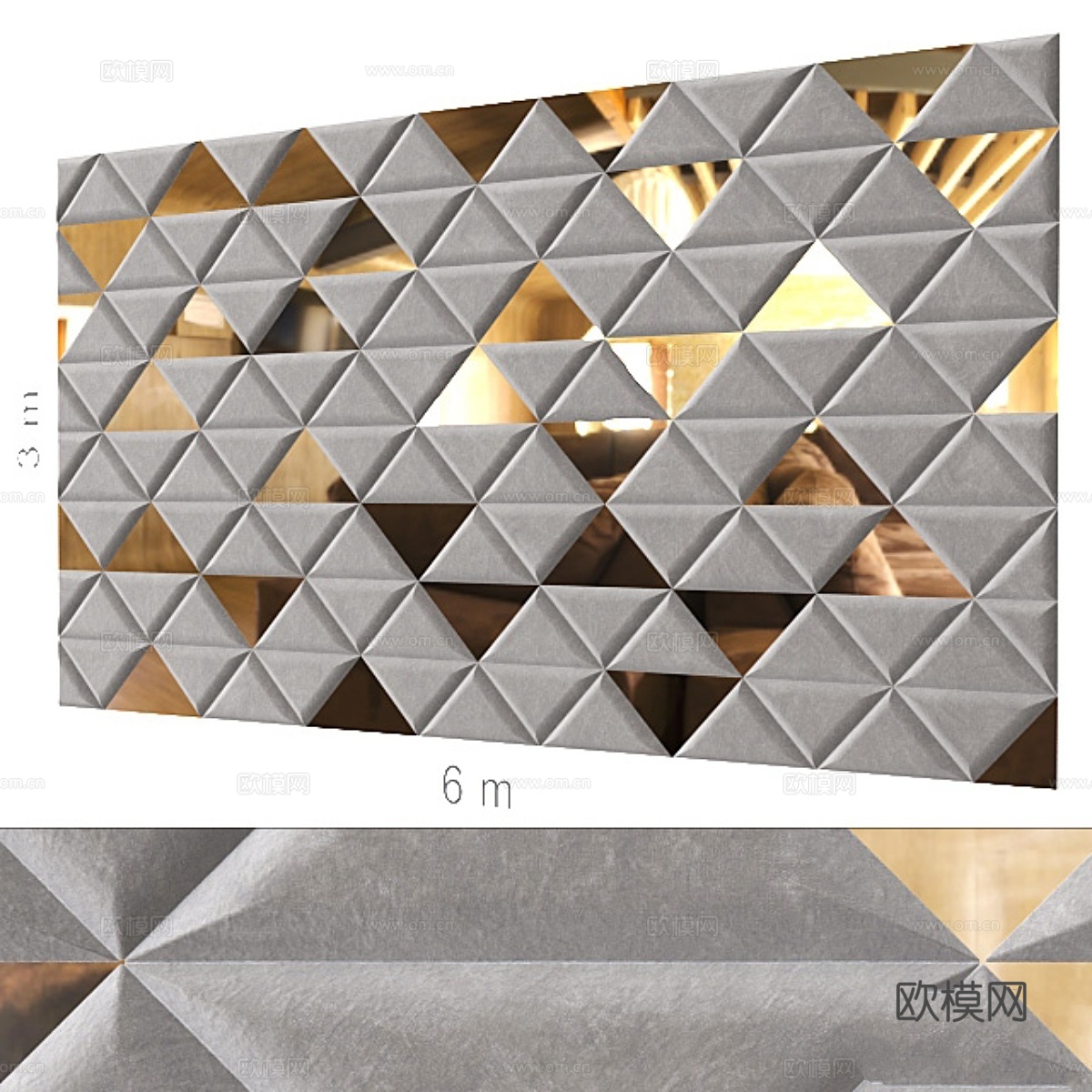 装饰墙 131.3d模型下载