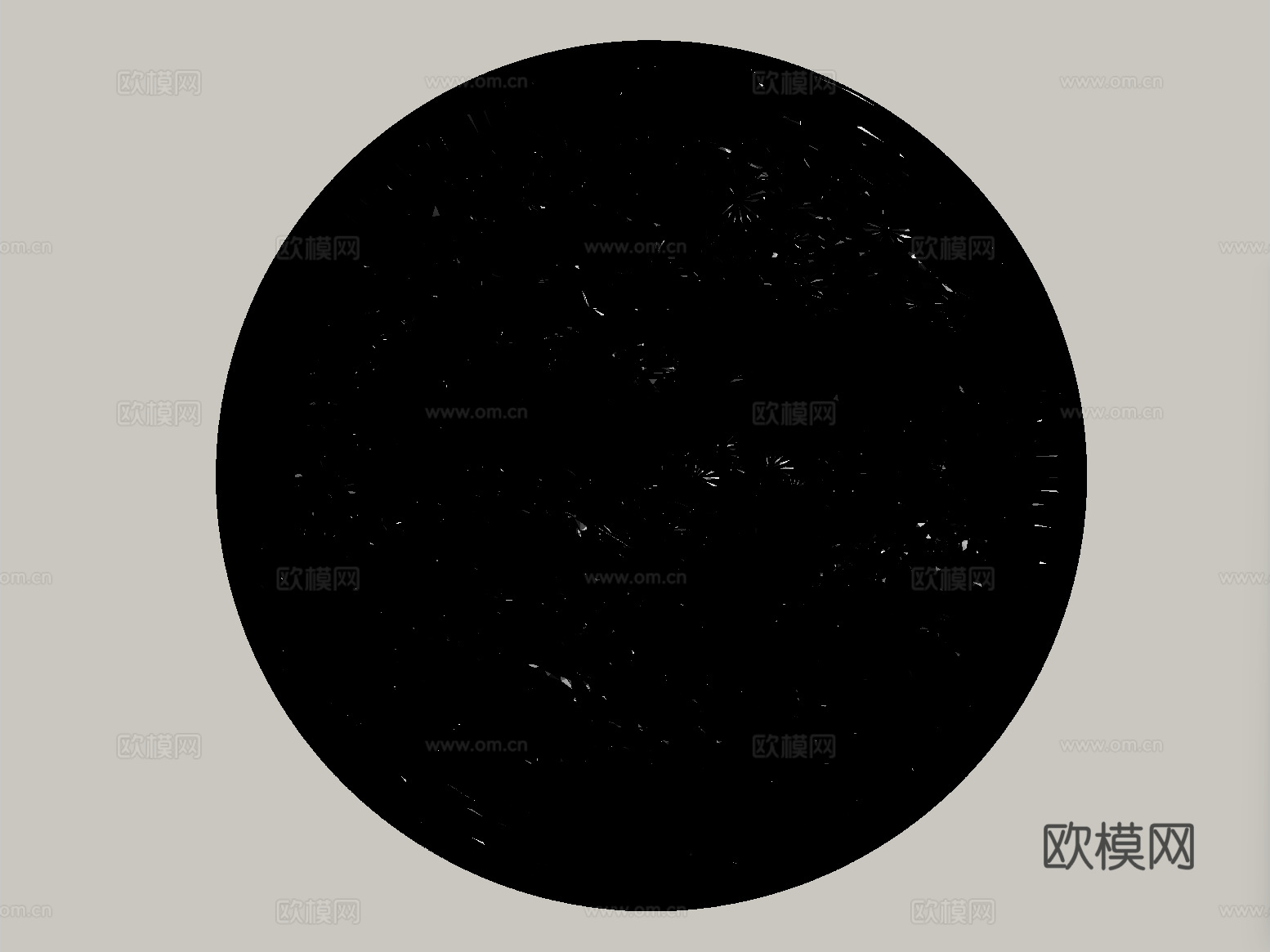 中式镂空浮雕 雕花 浮雕su模型