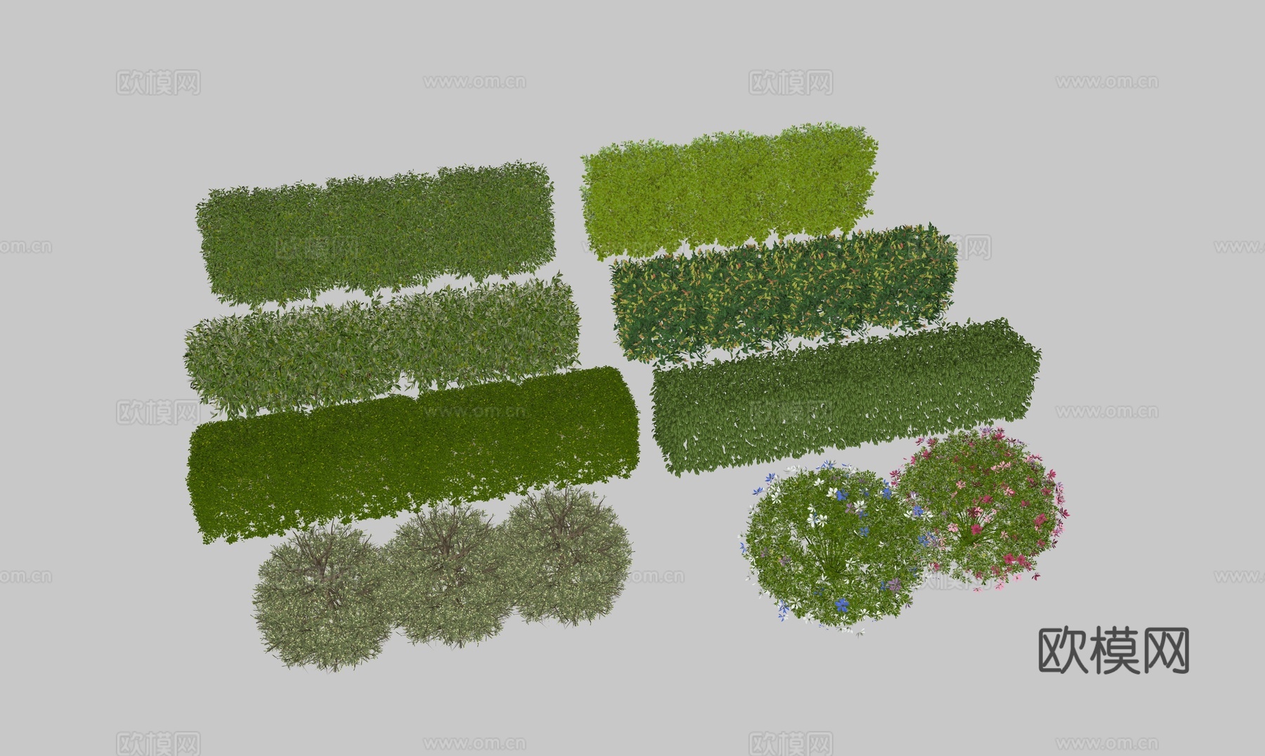 景观绿植植物组合su模型