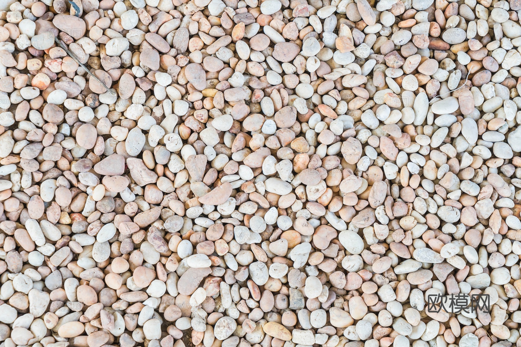 暖色鹅卵石，小碎石，石子，石头，砂砾石，水洗石，
