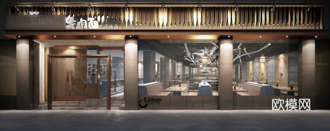 牛肉面馆 最新全套施工图 合集cad施工图