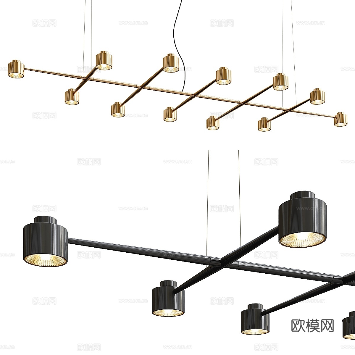 蜘蛛吊灯3d模型下载