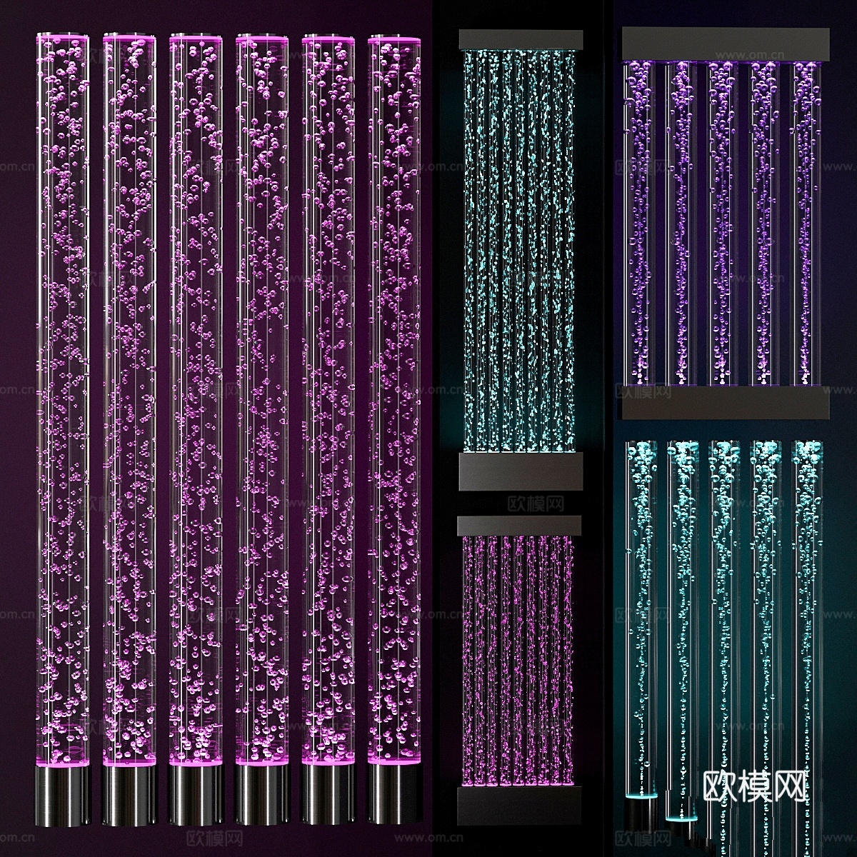 泡泡柱与柱廊 23d模型下载