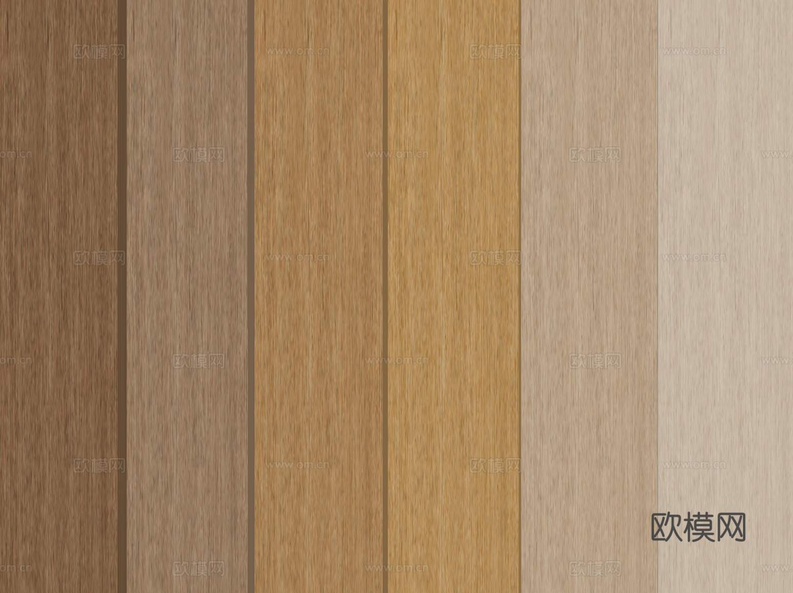 现代木饰面护墙板 木饰面背景墙su模型