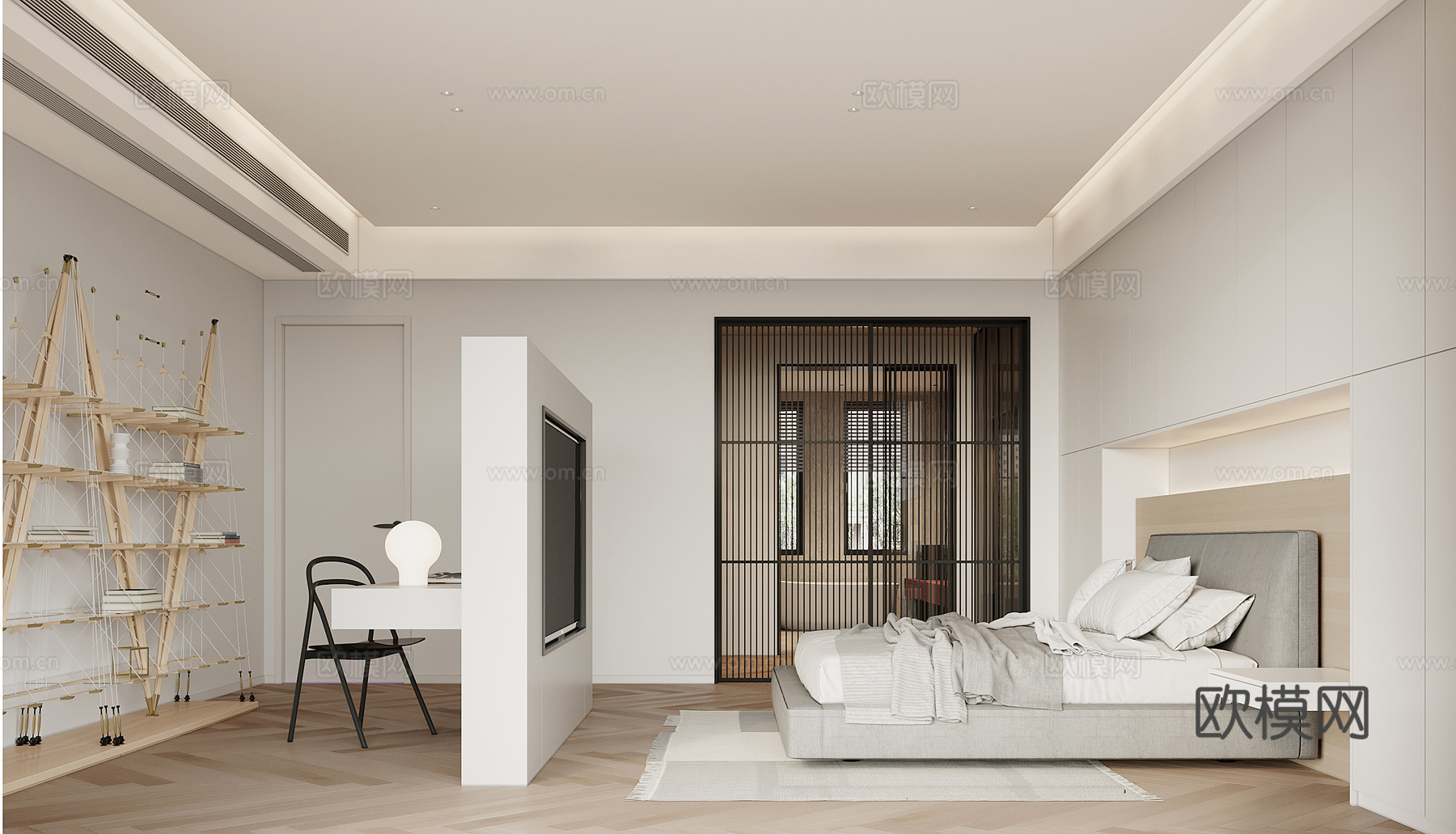 轻奢大平层 样板间 最新全套施工图 效果图合集cad施工图