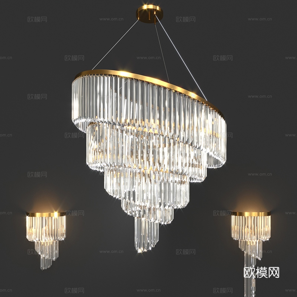 卡斯特罗皇家照明3d模型下载