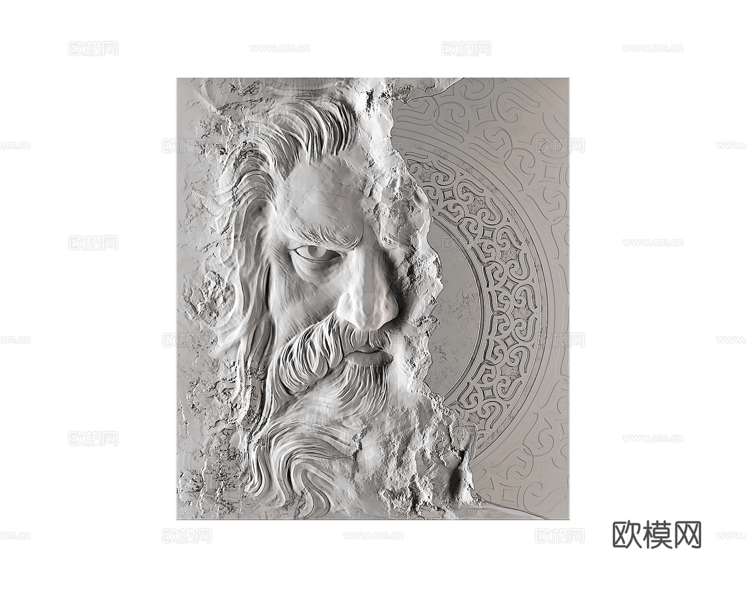 Wall Deco 人物雕塑挂画3d模型下载