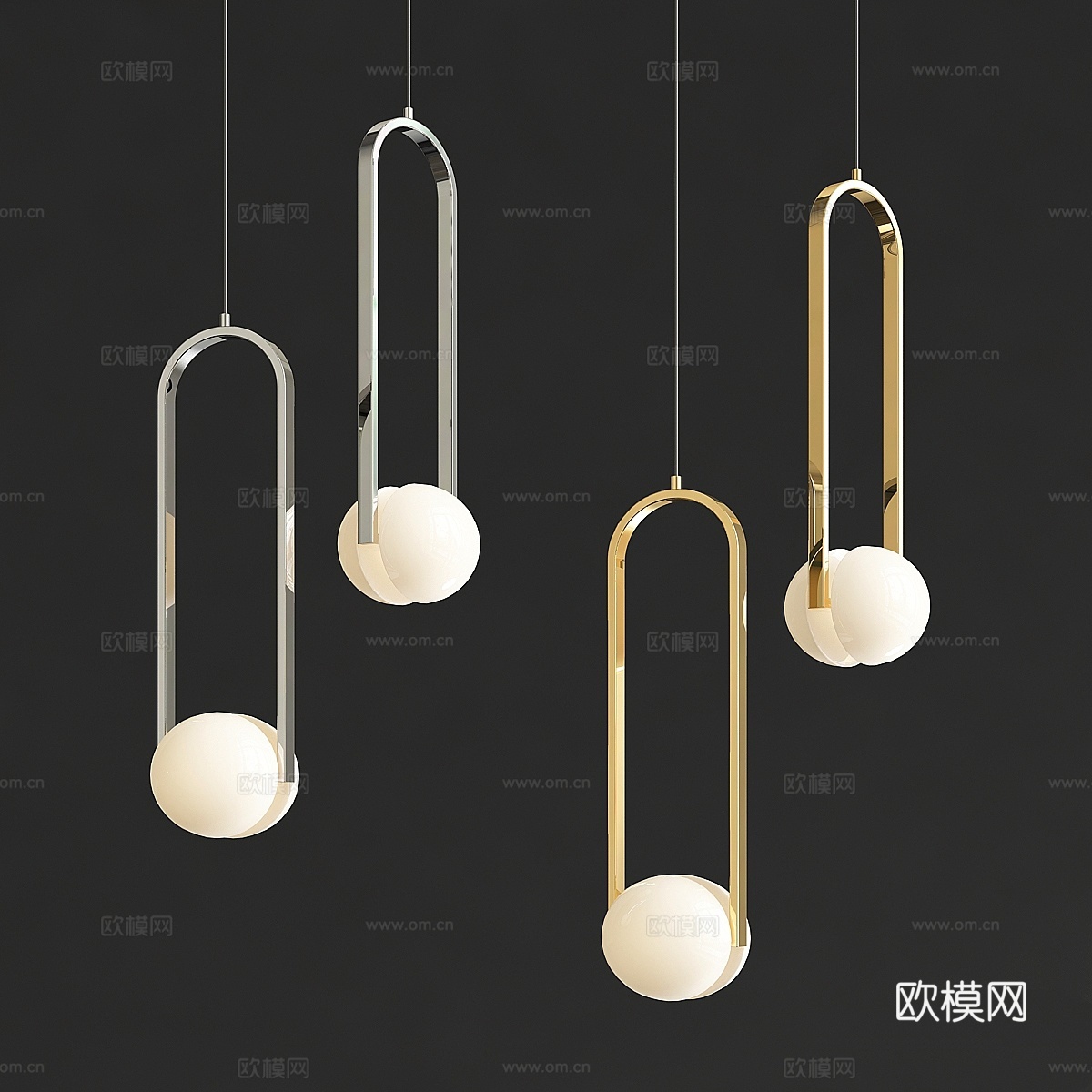 奥黛丽吊灯3d模型下载