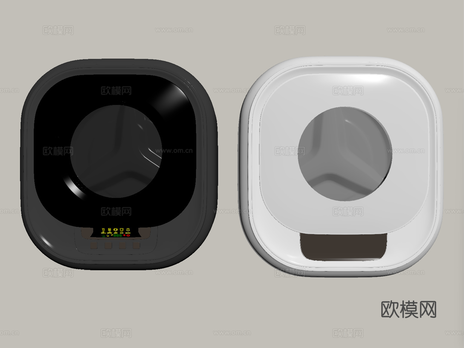 现代洗衣机 壁挂式洗衣机su模型