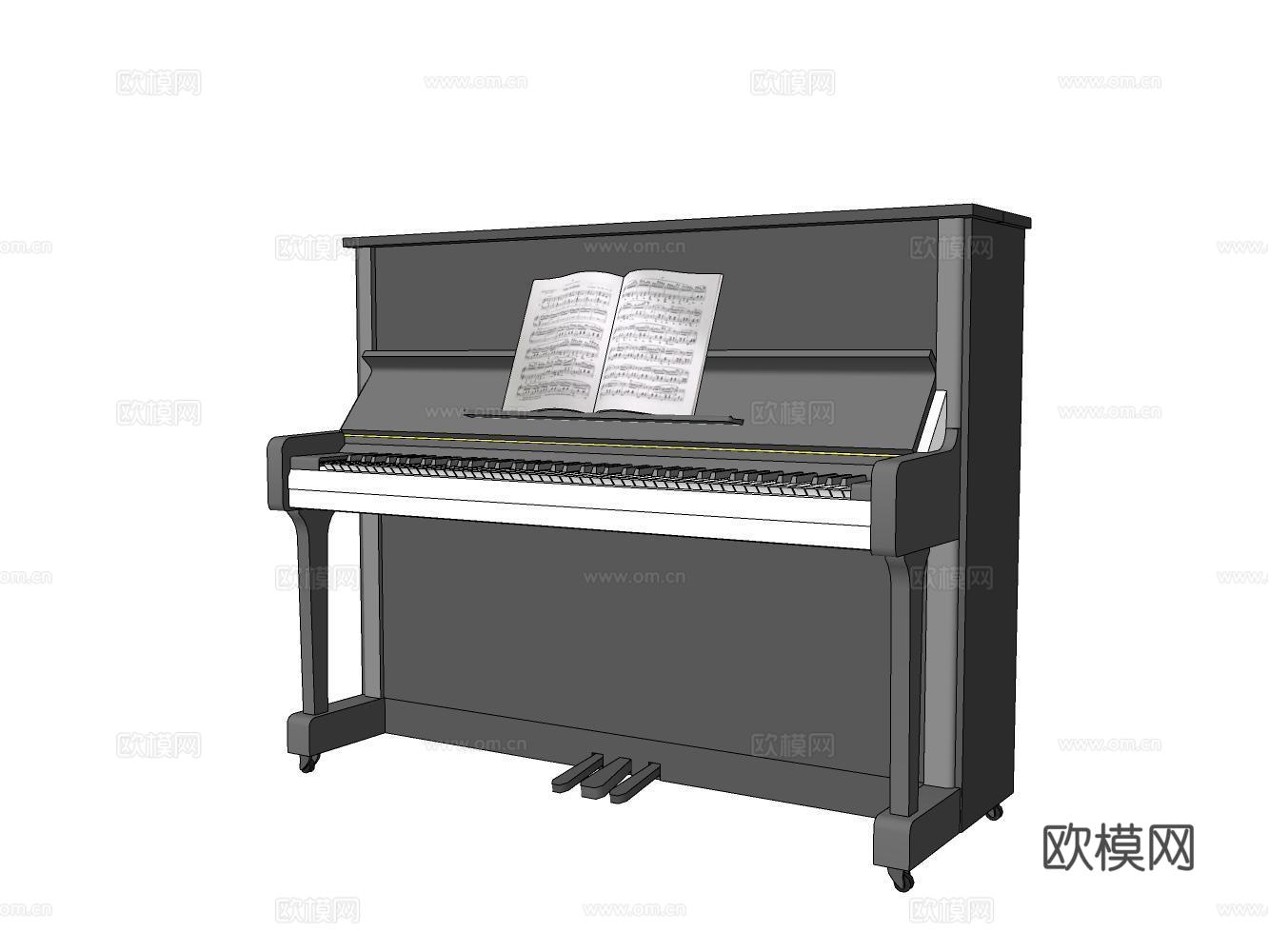钢琴su模型