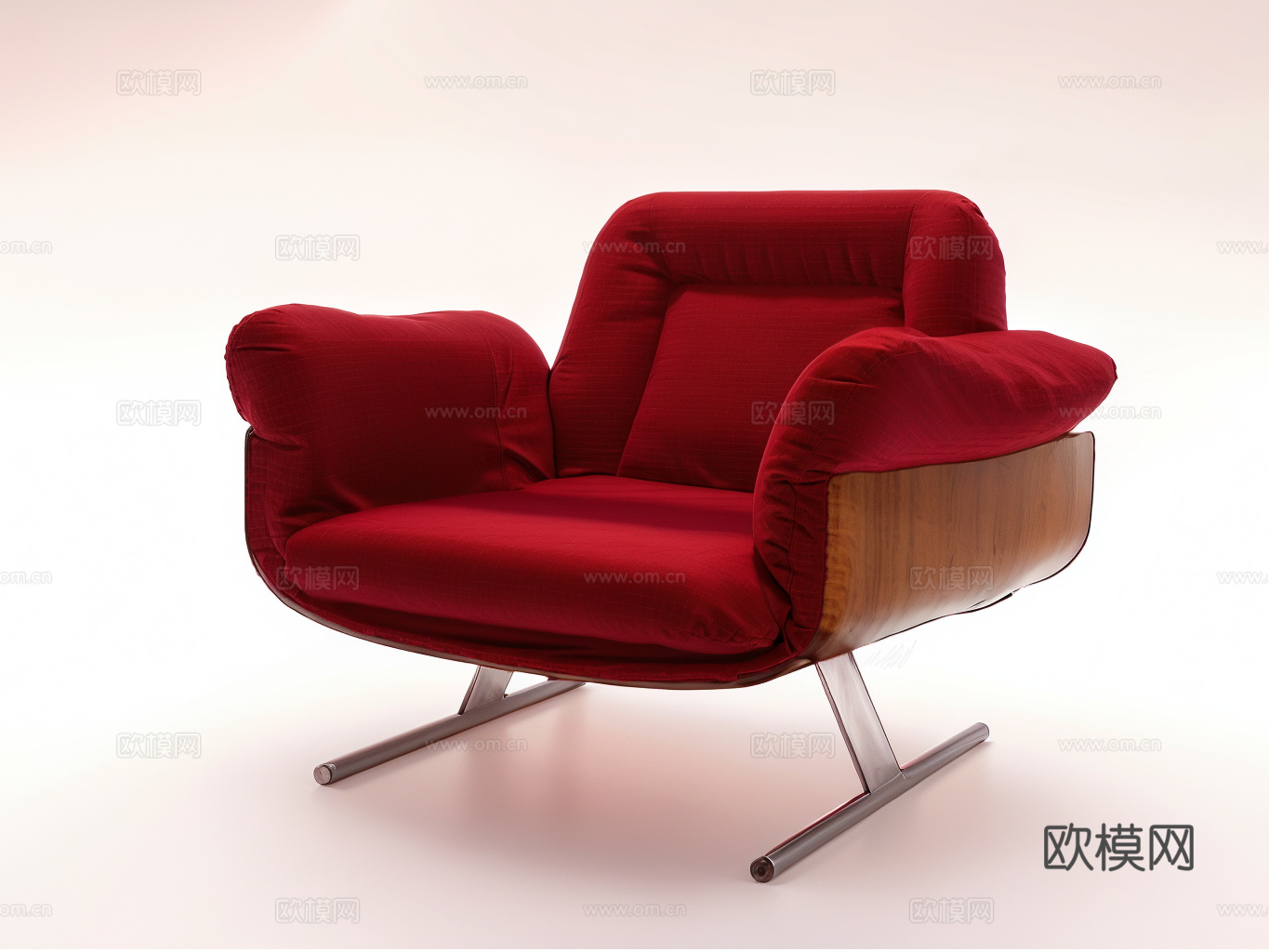 单人沙发su模型