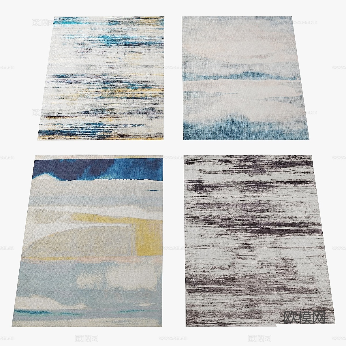 West Elm地毯3d模型下载