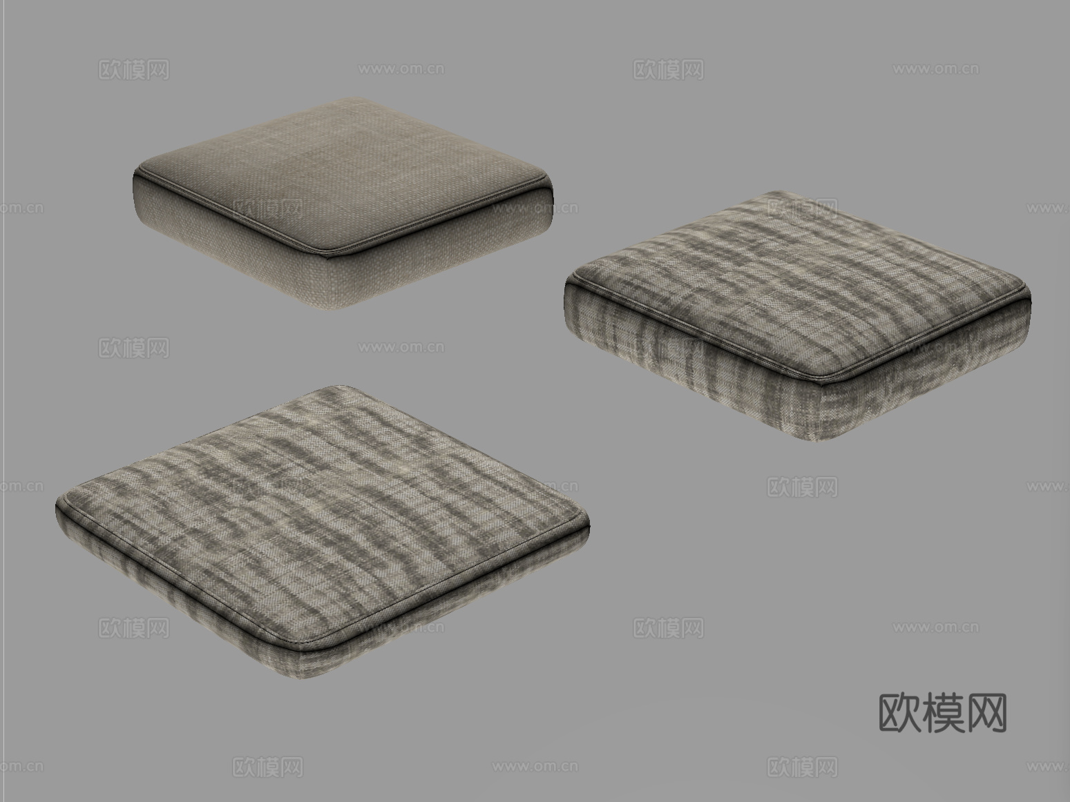 现代坐垫 沙发坐垫 飘窗坐垫 布艺su模型