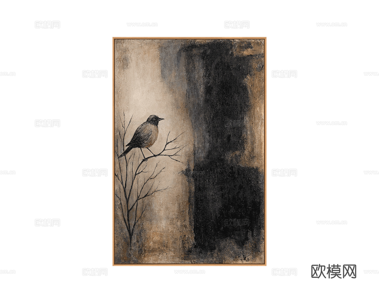 YS-Art 小鸟装饰画3d模型下载