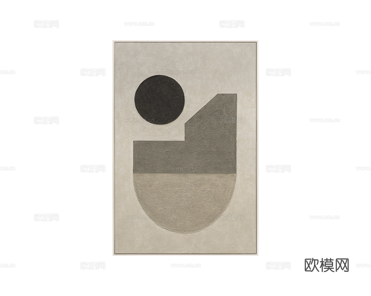 YS-Art 简约装饰画3d模型下载