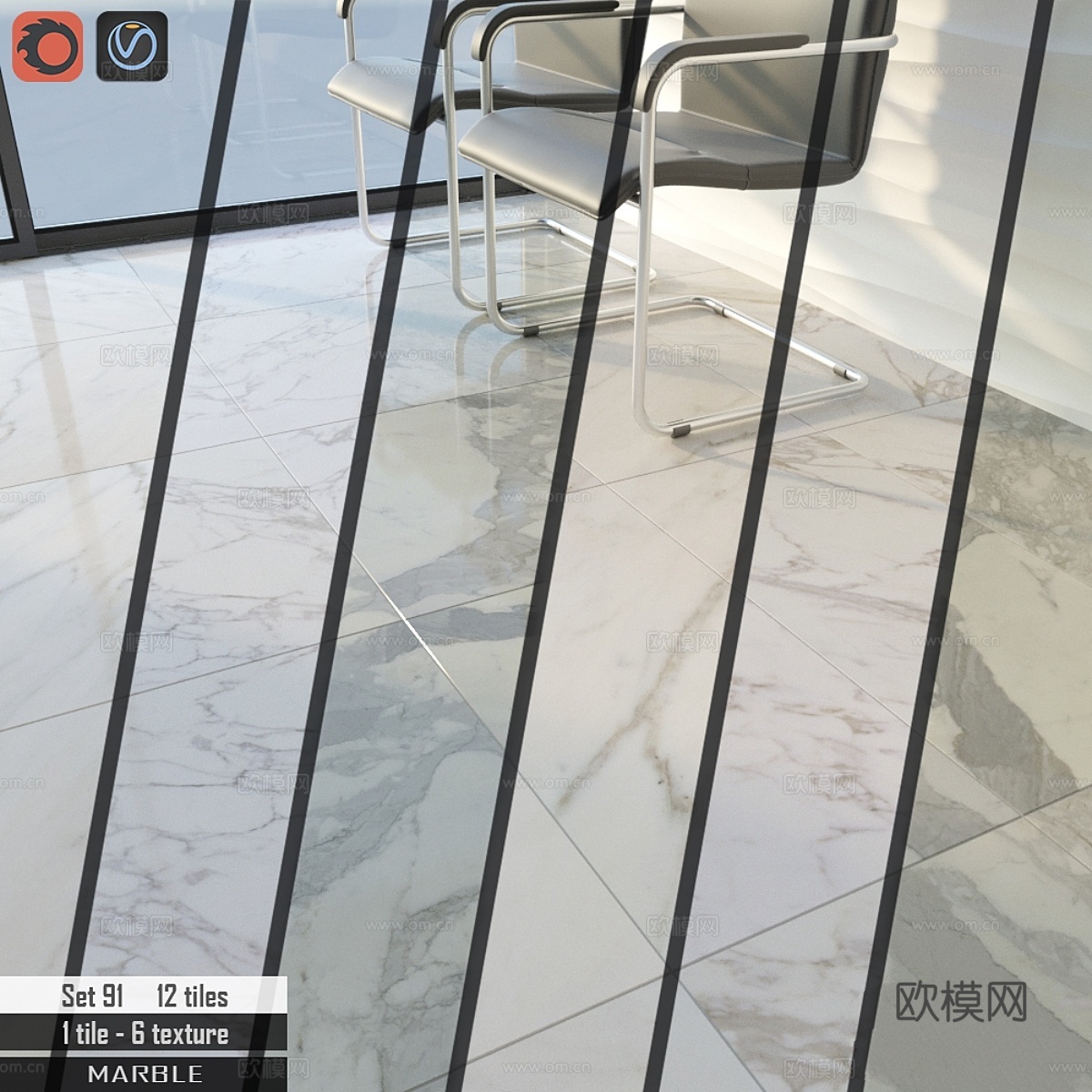 石材瓷砖套装913d模型下载