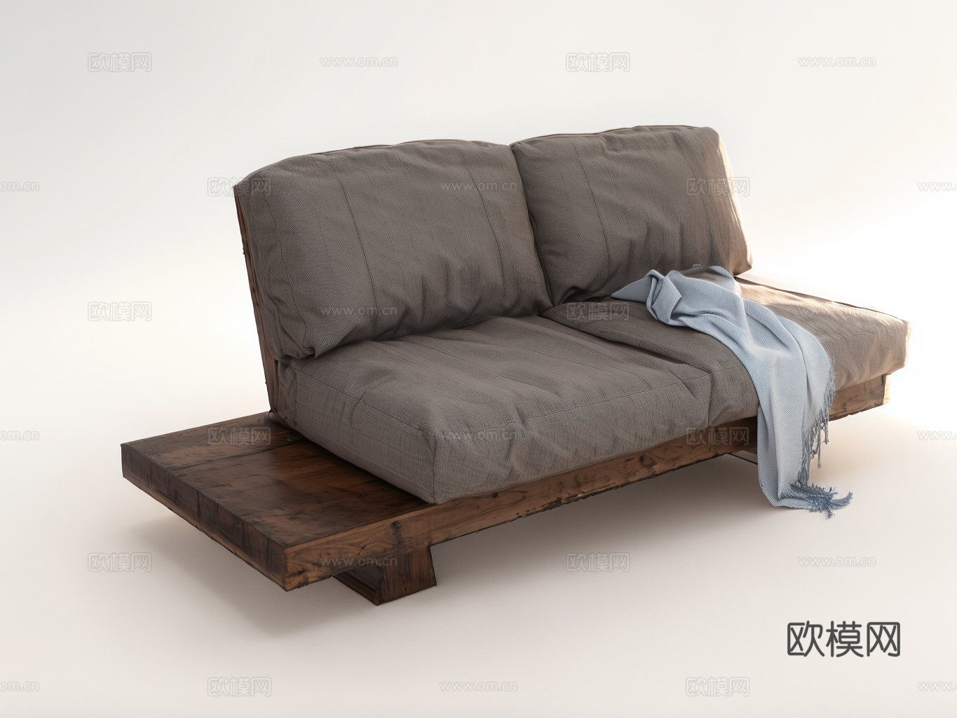 双人沙发su模型